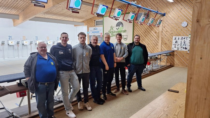 v.l.n.r. Alsweiler Hans Albert Loch, Tom Rauber, Christian Schack, Alfons Gemmel, Luca Schmitt, Florian Schmitt und Andrey Kraus Bild_12_Mannschaft_Alsweiler