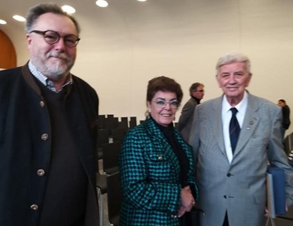 Walter Wolpert (Präsident SVS), Sigrid Simon, Albert Simon